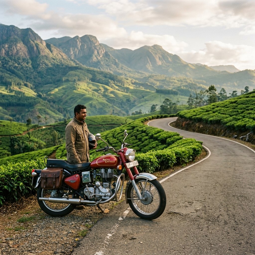 Riding in tea lands